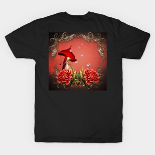 Cute fairy with wonderful flowers T-Shirt